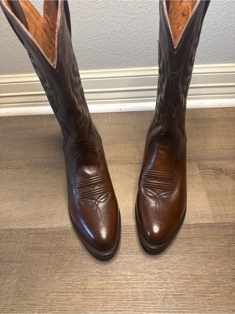 Dan Post Brown Leather Western Men’s Boots 7 1/2 EW